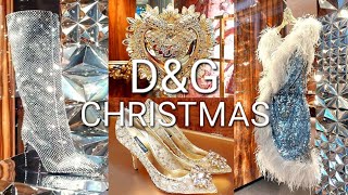 💫Dolce&Gabbana Luxury Christmas Shopping in Milan. Amazing Festive Outfits Collection Tour.