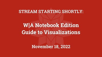W|A Notebook Edition: Guide to Visualizations