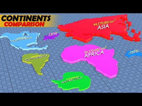 Continents Size Comparison 3D Real Scale YouTube Hqdefault