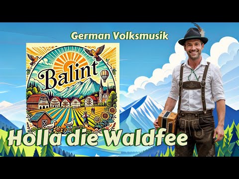 BaIint - Holla die Waldfee (Lyric Video) 100% AI 🎶 German Volksmusik (with English translation)