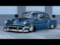 1954 Chevrolet BelAir con suspención de aire Accuair y un poderoso motor LS con Super Charger