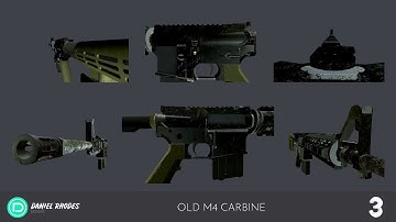Creating a colt m4a1 carbine - 3d modelling design process