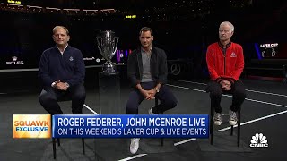 Tennis stars Roger Federer, John McEnroe on Laver Cup, live events
