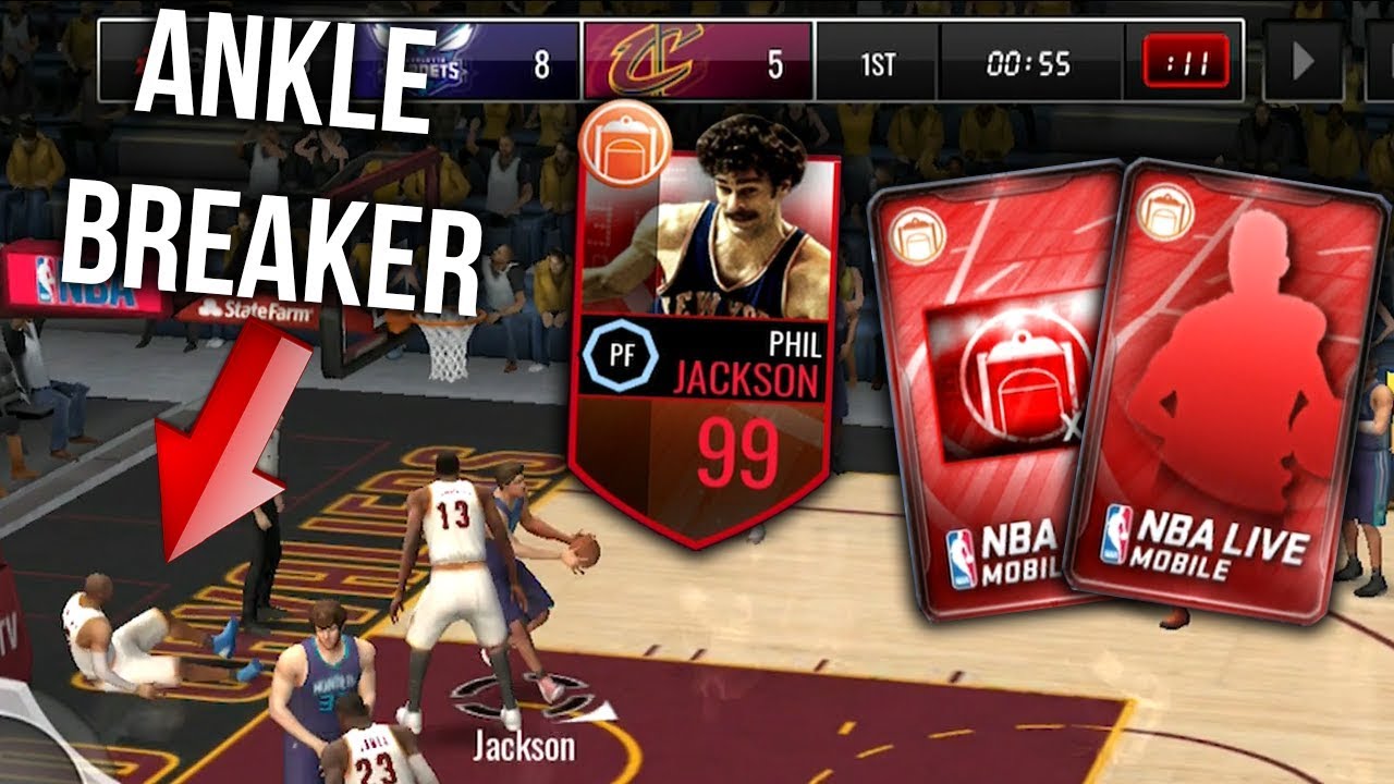 ELITE CLIPBOARD COMMANDER PULLS + 99 PHIL JACKSON IN NBA LIVE MOBILE
