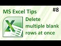 How to delete multiple blank rows in Excel