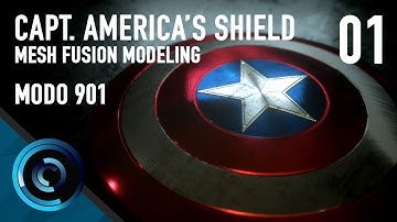 Captain America Shield 01 - Mesh Fusion Modo 901
