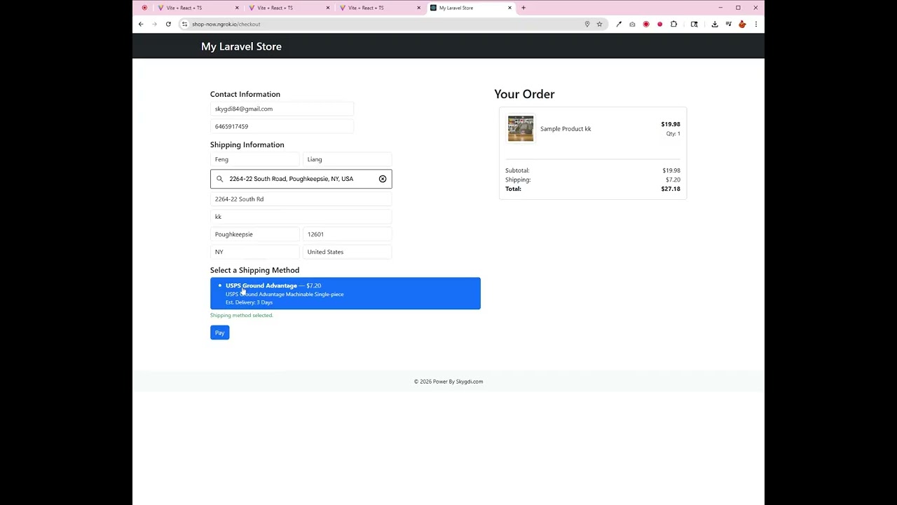 Shopify-like E-commerce Platform Built with PHP Laravel & React (WIP)