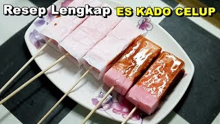 Resep Mudah Cara Membuat Es Krim Potong / Es Kado Rasa Strawberry Dengan Fla Coklat