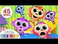 🎉 Five Little Monkeys | Happy Nursery Rhyme for Toddlers & Preschoolers | Littles Baby Fun