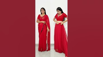 new style saree draping #saree #drape #rekhamishra