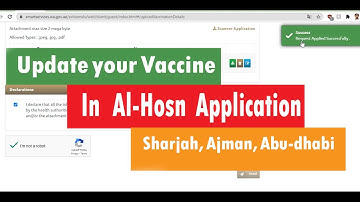Update your Vaccine in AL Hosn Application For Sharjah, Ajman, Abu Dhbai . Step by step procedure.