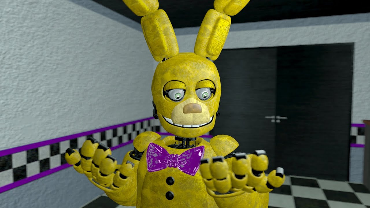 [FNAF/ SFM] Spring Bonnie Walk Test - YouTube
