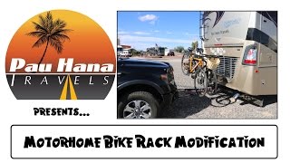 Dual Bike Rack Modification on our Motorhome | RV Camping in Arizona