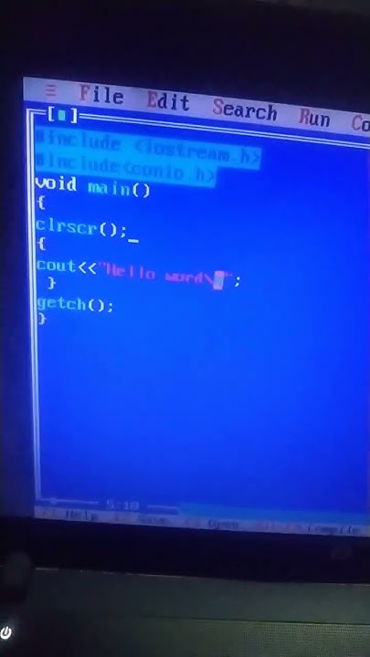 simple program in c++ to print (Hello word) - YouTube