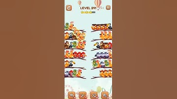 BIRD SORT 2 COLOR PUZZLE GAME🐦      LEVEL 241
