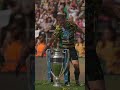 Tommy Freeman and Fin Smith celebrate Northampton Saints’ @PREM-Rugby title win 🏆
