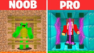 HELP MIKEY vs JJ Family - Noob vs Pro: ESCAPE PRISON! Challenge in Minecraft