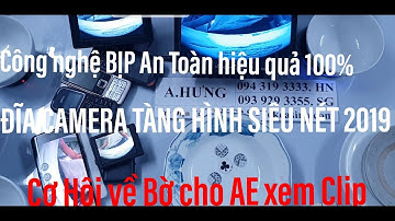 Đĩa Bát Camera tàng hình, sạc từ, siêu nét 2021