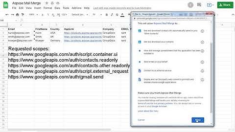 Aspose Mail Merge Demo with Sign-in