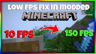 How to Fix LOW FPS drops on Minecraft Modpacks | Get More FPS In Modded Minecraft (Curseforge)