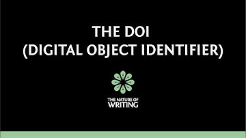 DOIs (Digital Object Identifiers)