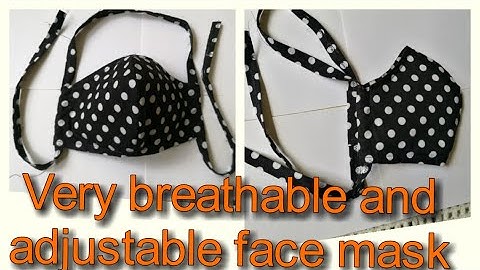 How to sew a breathable face mask with adjustable ties,,