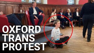 'Why I glued my hands to the floor of the Oxford Union' | Kathleen Stock protest