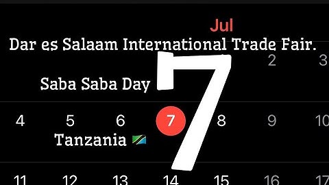 Saba Saba 7:7  Dar es Salaam 2022 International Trade Fair. Tanzania 🇹🇿 part 1
