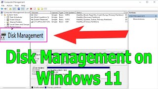 how to open disk management on windows 11