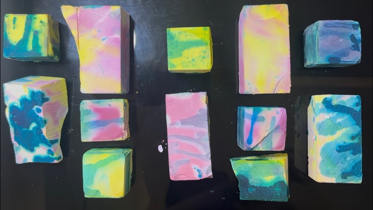 TIE DYE GYM CHALK | #satisfying