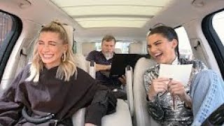 Hailey Baldwin \& Kendall Jenner - Carpool Karaoke | Take a Lie Detector Test