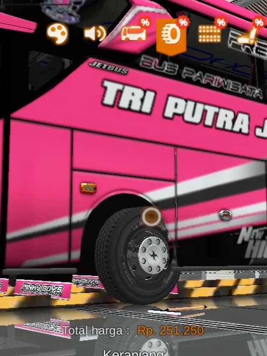 modifikasi bus jb3 tri putra jaya azzalea #fyp #modified #basuri #busmania #bussid