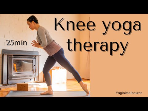 Knee yoga therapy | strengthen & release | 25min