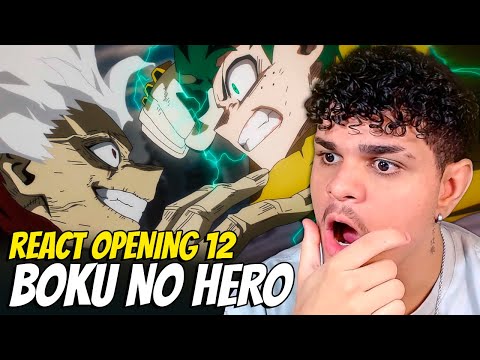 MAIS OU MENOS? ABERTURA DA TEMPORADA 7! BOKU NO HERO OPENING 12 - REACT