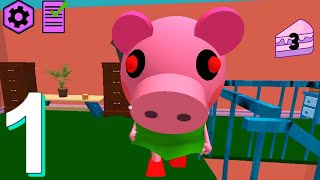 Piggy Neighbor Family Escape Obby House 3D - Level 16 17 18 - Android Gameplay Walkthrough Part 1 HD