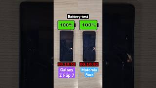 Samsung Galaxy Z Flip 7 vs Motorola Razr (2026) battery test!