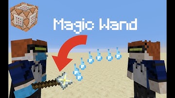 Minecraft MAGIC WAND | Custom Command Block Creation