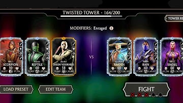 Fatal Twisted Tower 164 gameplay. MK mobile