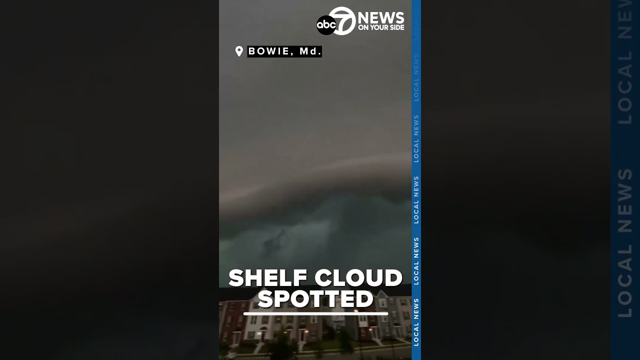 Shelf Cloud Appears Before Extreme Weather