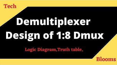 [Design of 1:8 Demultiplexer] #tech blooms #electronicsdesgin #dsd #demultiplexer