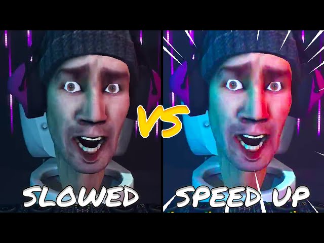 NEW! Skibidi Toilet SLOWED VS SPEED UP Battle! class=