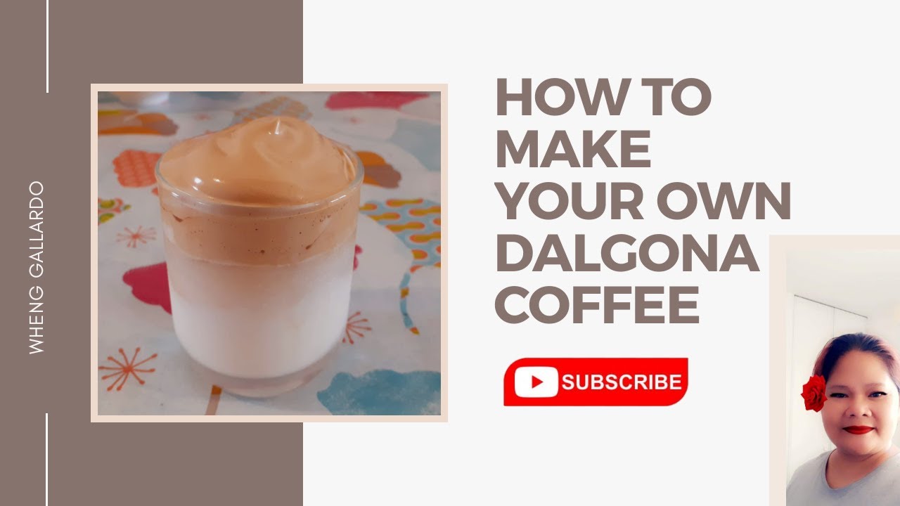 EASY Dalgona Coffee  Korean  Whipped  Coffee  YouTube