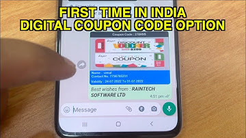 Coupon code sending option Raintech POS billing software call Yes