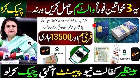 BISP 13500 Digital Wallet 2025 | 8171 Portal Latest Update | Benazir Kafalat Payment Check online