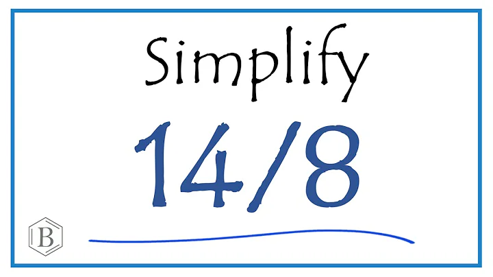 How to Simplify the Fraction 14/8 (and write as a mixed-number)