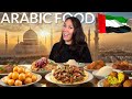 Trying delicious middle eastern in abu dhabi uae