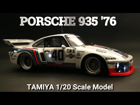 自動車 Tamiya 1/20 Martini Porsche 935 Turbo Tamiya 1/20 scale Porsche 935 Martini plastic model kit