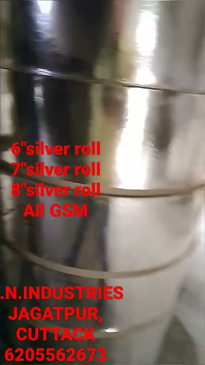 SILVER COLOUR ROLLS FOR DONA MAKEING