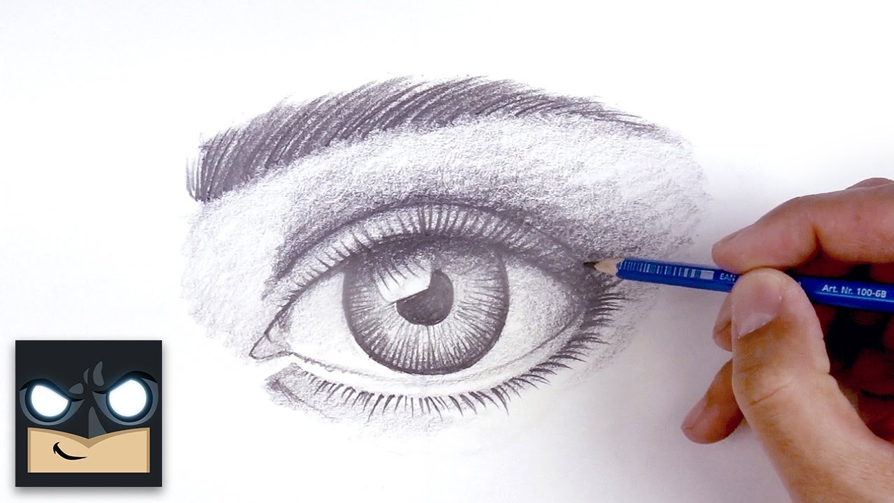 HOW TO SHADE REALISTIC EYE WITH TEARS