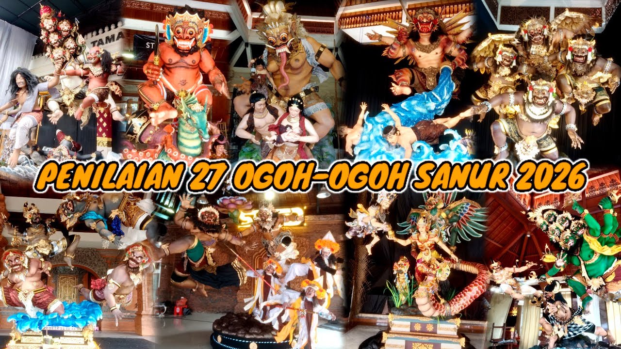 SANUR METANGI ‼️ Penilaian 27 Ogoh Ogoh Sanur 2026 Denpasar Selatan